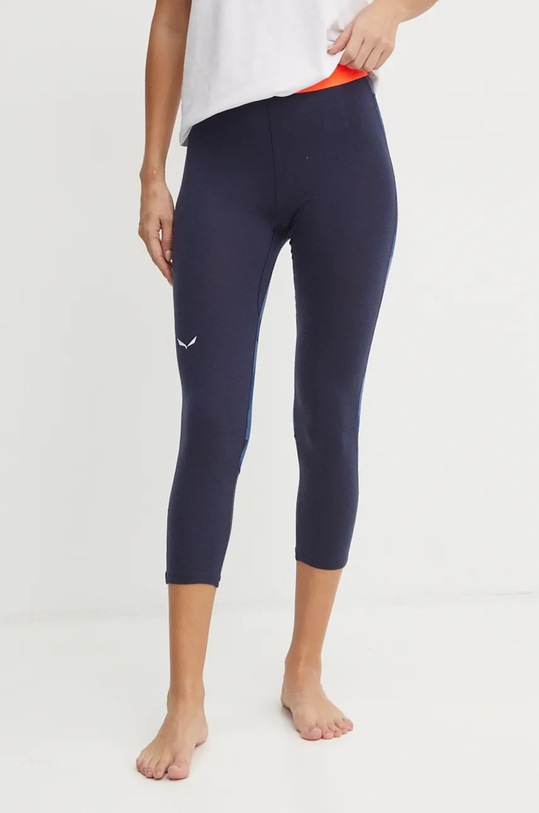 Salewa legginsy funkcyjne Cristallo Planet friendly granatowy 00.0000028210