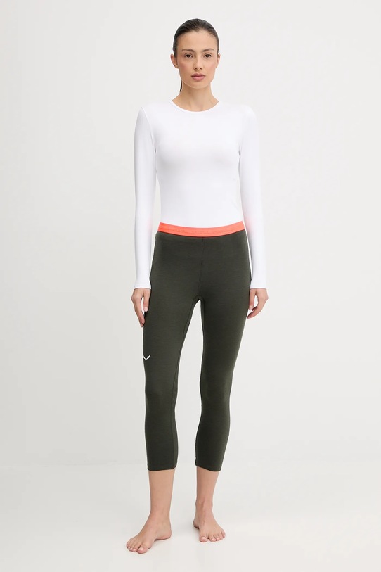 Funkční legíny Salewa Cristallo Warm 00.0000028210 zelená AW25