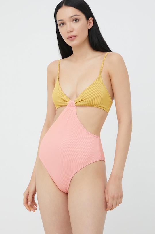 Billabong jednoczęściowy strój kąpielowy wzorzyste pomarańczowy C3SW89BIP2