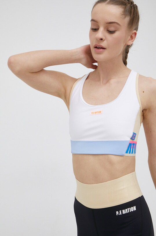 P.E Nation sutien sport Gravity moale alb 22PE1C112