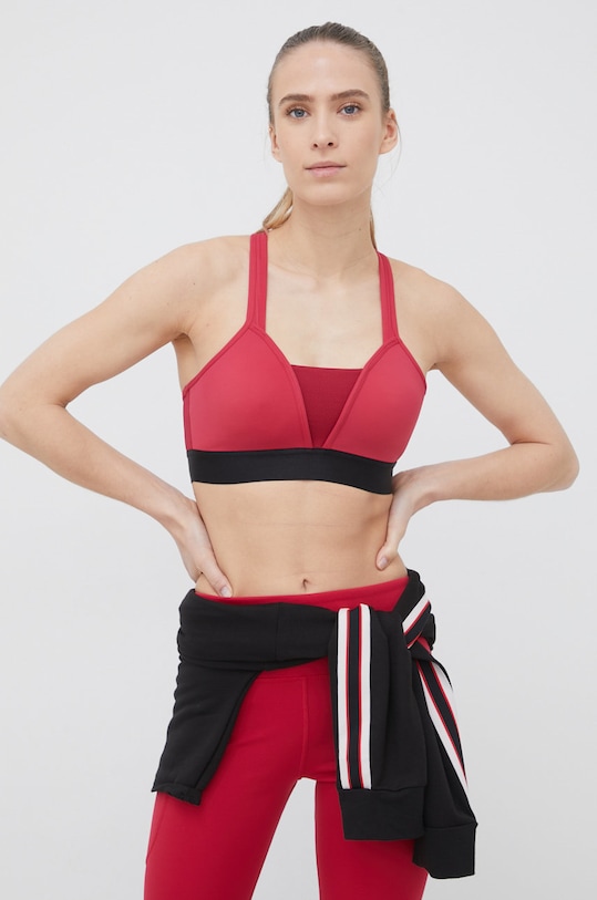 Rossignol biustonosz sportowy bez fiszbinów bordowy RLKWL14