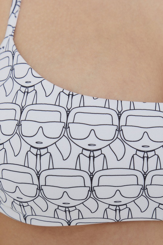 Kupaći grudnjak Karl Lagerfeld bijela KL22WTP14