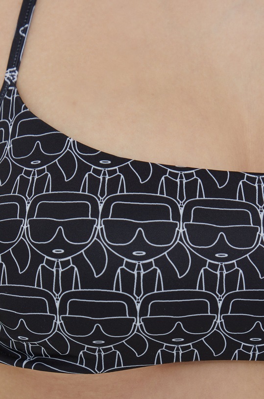 Bikini top Karl Lagerfeld μαύρο KL22WTP14