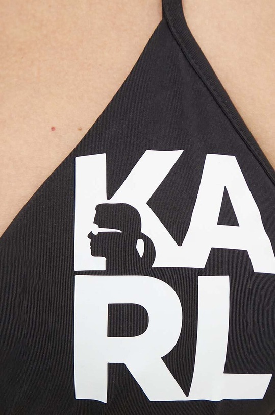 Plavková podprsenka Karl Lagerfeld černá KL22WTP01