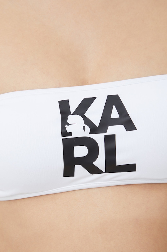 Plavková podprsenka Karl Lagerfeld KL22WTP02 biela