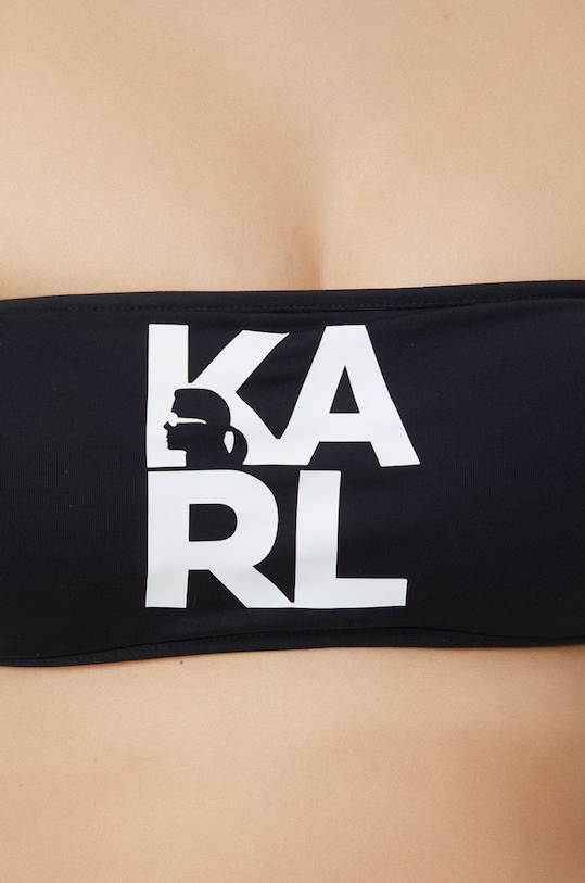 Горнище на бански Karl Lagerfeld KL22WTP02 черен