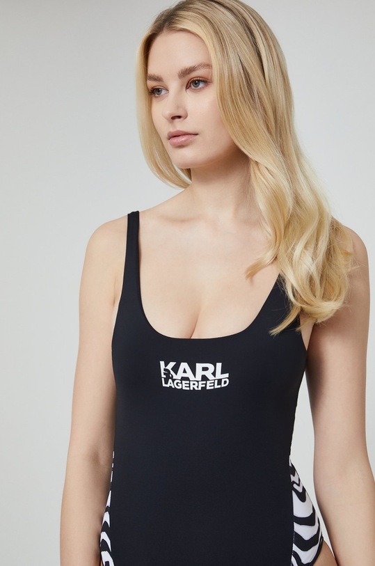 Îmbrăcăminte Karl Lagerfeld costum de baie dintr-o bucată KL22WOP16 negru