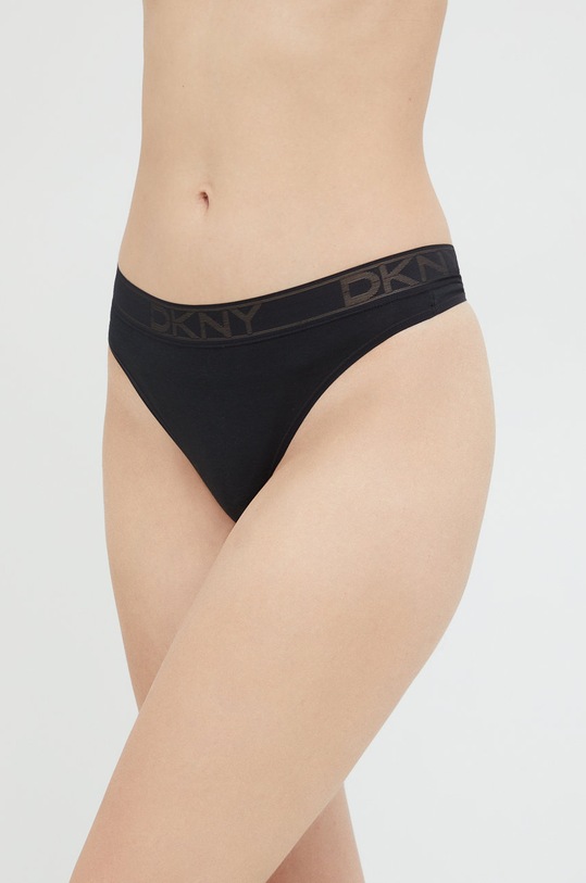 Tanga Dkny směs černá DK8821