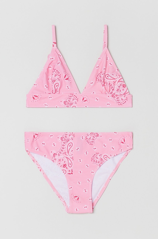 OVS dwuczęściowy strój kąpielowy dziecięcy komplet różowy 1443385.Kids.Beachwear