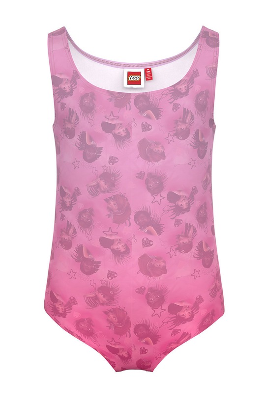Lego Wear costum de baie copii moale roz 12010530