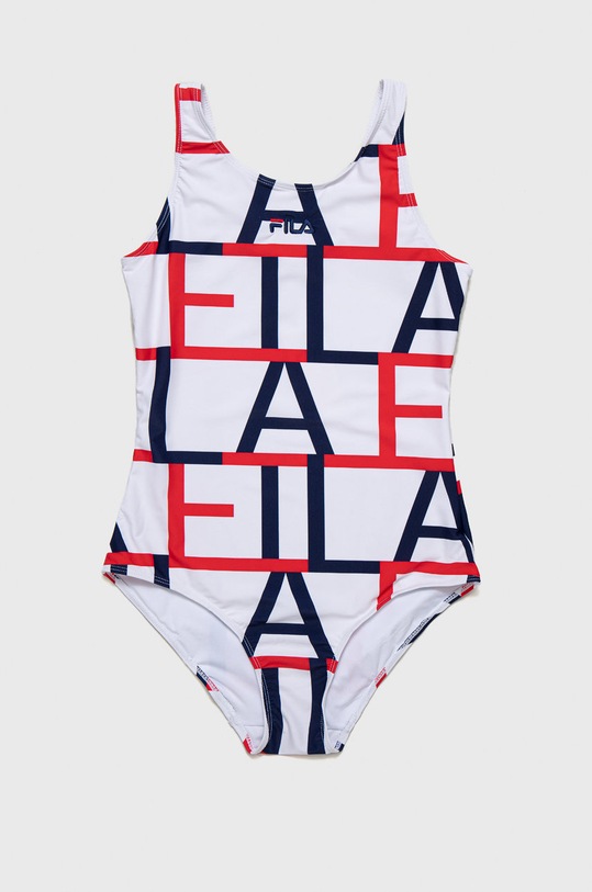 Fila costum de baie dintr-o bucată pentru copii moale alb FAT0076