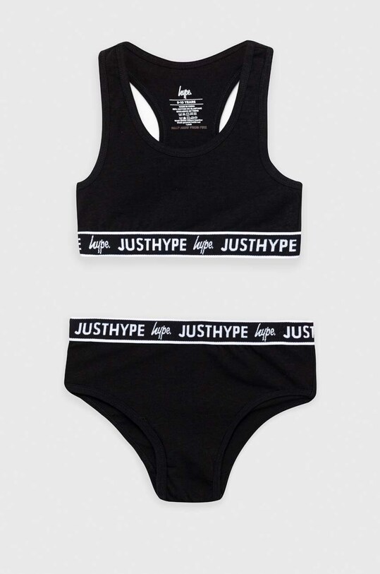 Hype reggiseno e mutande bambino morbida nero TWBT.349