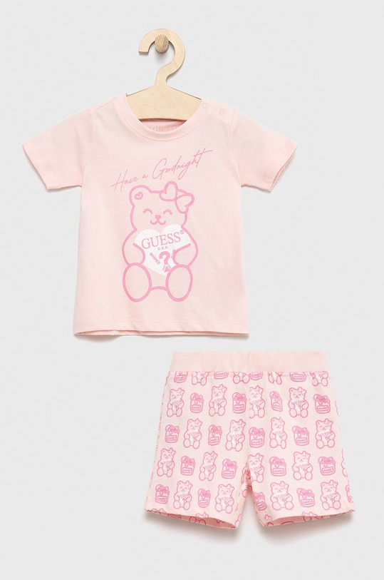 Dětské pyžamo Guess sada růžová H1BT07.K8HM0