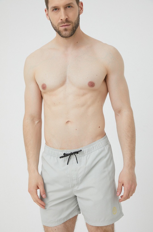 Plavkové šortky Jack & Jones Planet friendly šedá 12202956.Metal