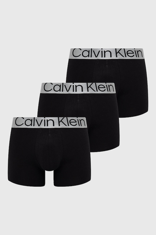 Boxerky Calvin Klein Underwear (3-pack) pletenina černá 000NB3131A.PPYY