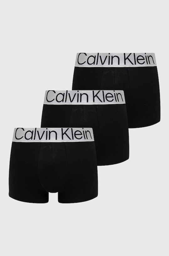 Боксерки Calvin Klein Underwear (3 чифта) меланж черен 000NB3130A.PPYY