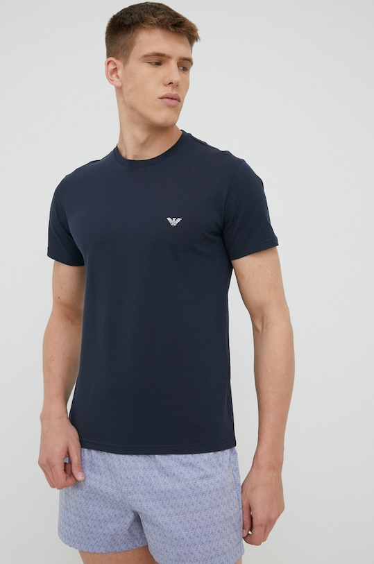 Emporio Armani Underwear piżama bawełniana 111339.2R576 niebieski 111339.2R576