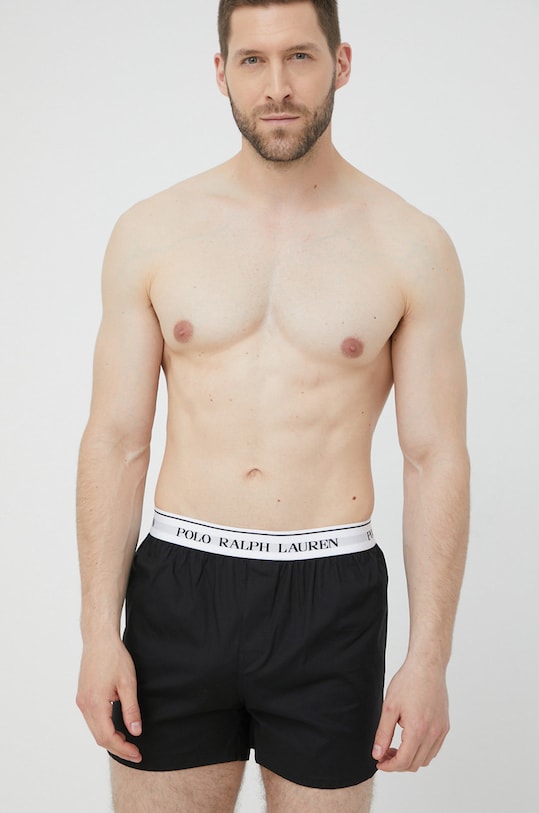 Boxerky Polo Ralph Lauren látka čierna 714866472001