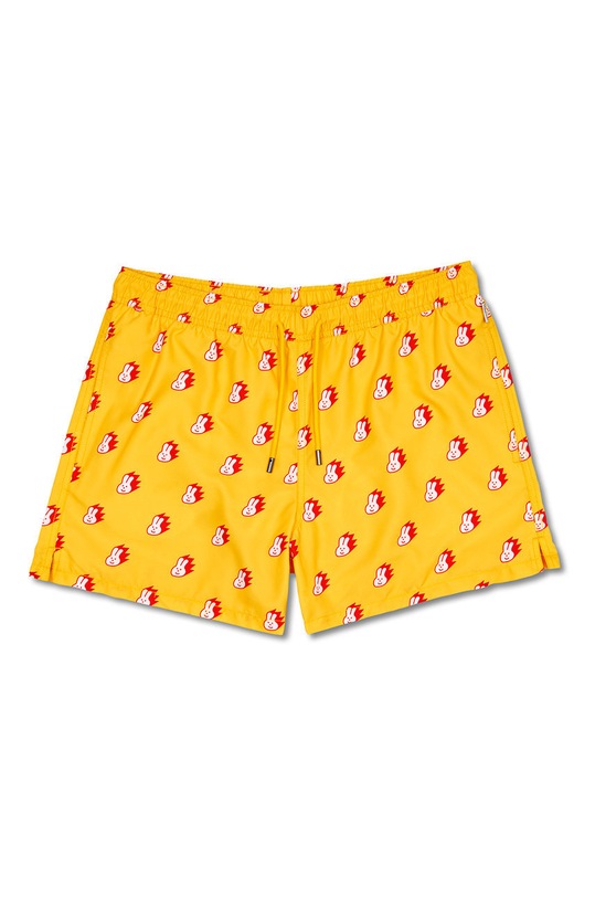 Happy Socks pantaloni scurti de baie BUN116.2200 galben SS22