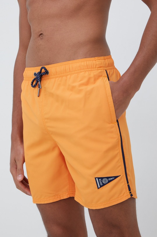 Superdry szorty kąpielowe M3010188A.ETZ pomarańczowy SS22