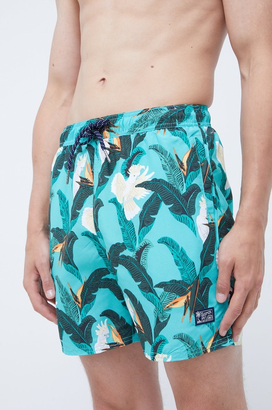 Plavkové šortky Superdry Planet friendly zelená M3010193A.5XT