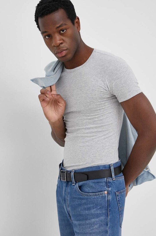 Футболка United Colors of Benetton slim сірий 3OP82M111.501