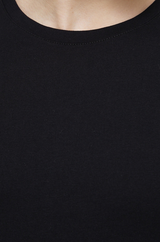 United Colors of Benetton t-shirt piżamowy bawełniany czarny 3BVG2M271.100