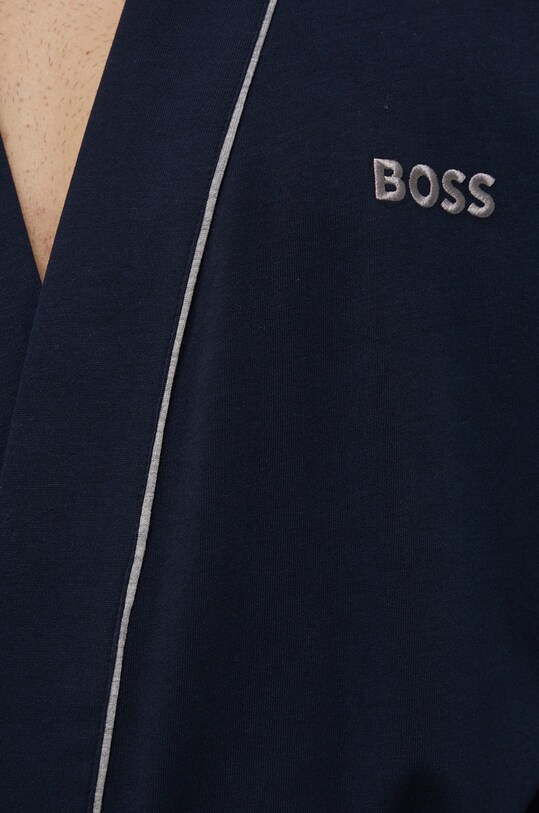 Bavlněný župan BOSS 50469624 námořnická modř