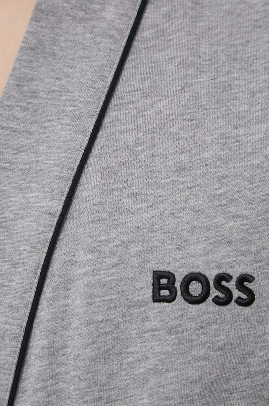 BOSS bombažen kopalni plašč 50469624 siva