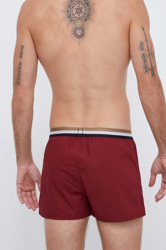 Odzież BOSS bokserki bawełniane 2-pack 50469762 czerwony