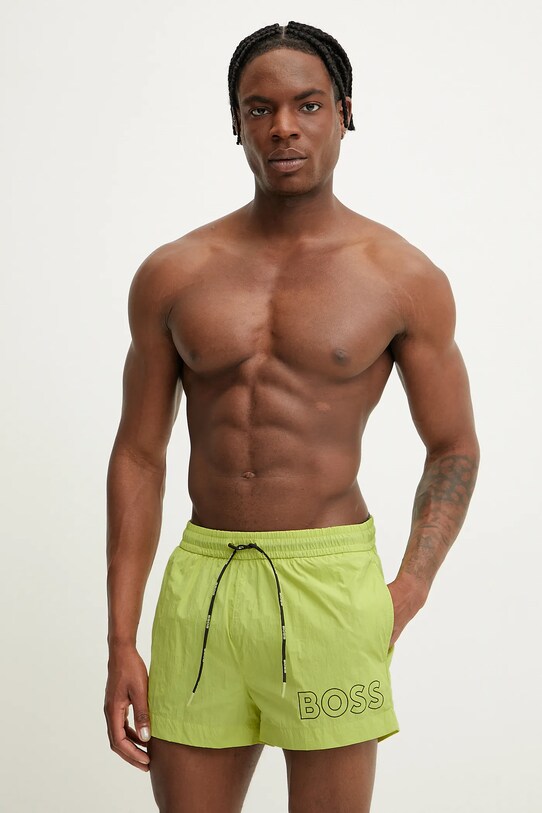 Plavkové šortky BOSS Mooneye 50469280 zelená SS26