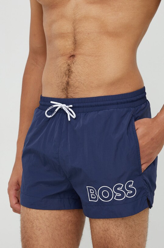 Plavkové šortky BOSS tmavomodrá 50469280
