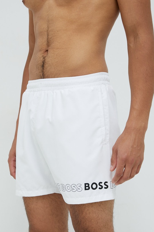 BOSS szorty kąpielowe 50469300 biały AW23