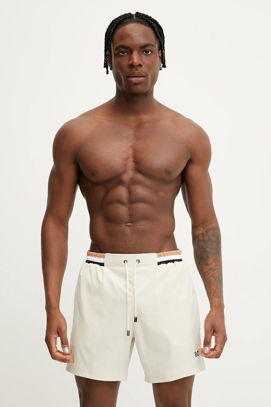 BOSS pantaloni scurti de baie 50469324 bej SS25