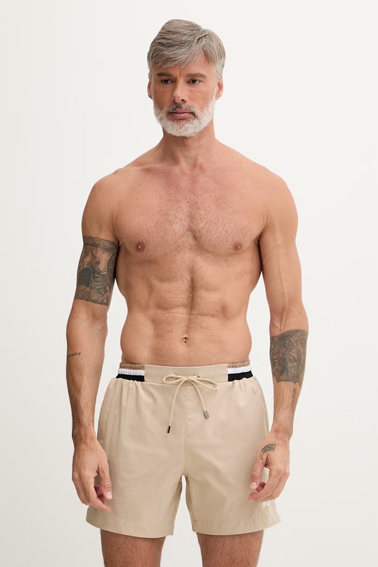 BOSS szorty kąpielowe męskie beżowy 50469324