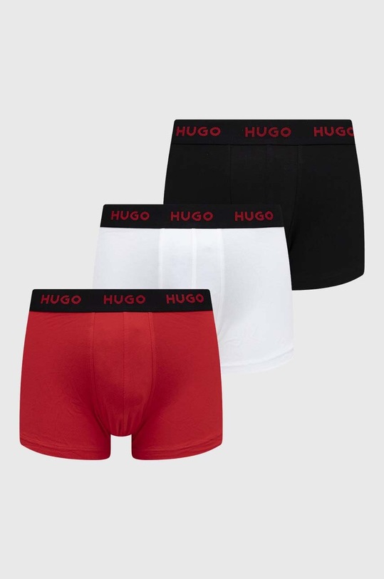 HUGO bokserki 3-pack dzianina czerwony 50469766
