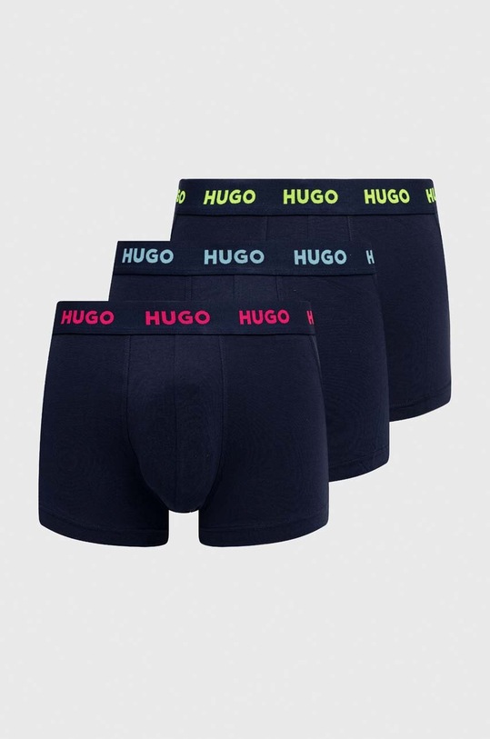HUGO bokserki 3-pack dzianina granatowy 50469766