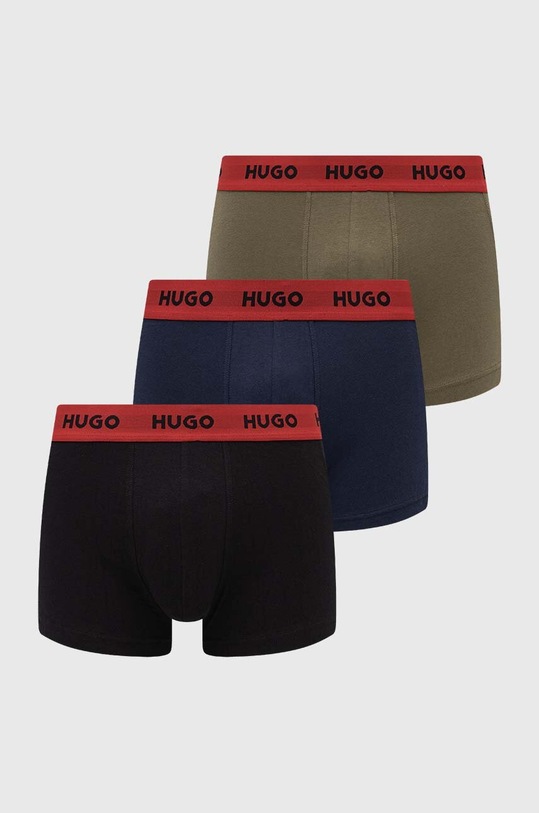 HUGO bokserki 3-pack dzianina niebieski 50469766