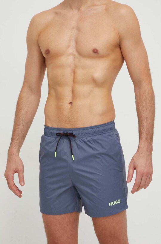 Plavkové šortky HUGO 50469304 modrá SS25