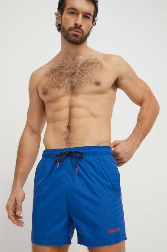 Plavkové šortky HUGO Planet friendly modrá 50469304