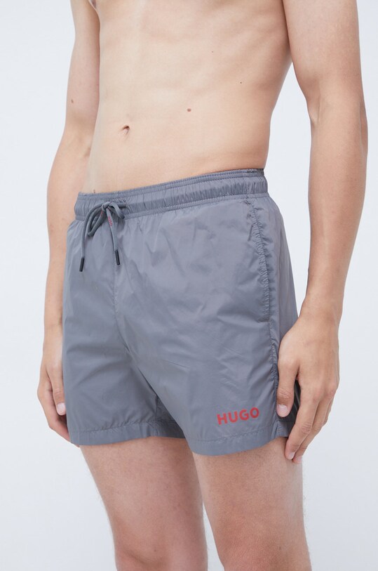 HUGO pantaloni scurti de baie Planet friendly gri 50469304