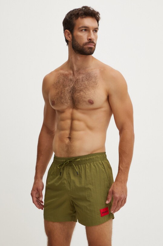 HUGO szorty kąpielowe Planet friendly zielony 50469323