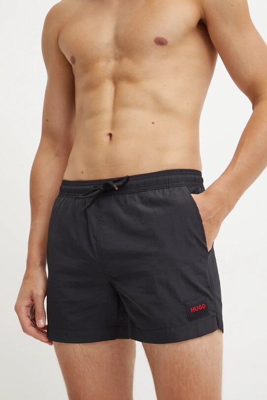 HUGO pantaloni scurti de baie Planet friendly negru 50469323