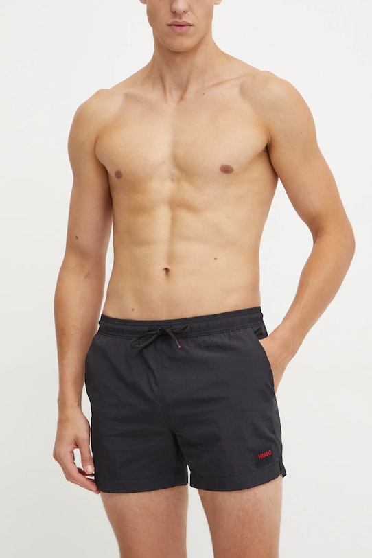 HUGO szorty kąpielowe 50469323 czarny SS25