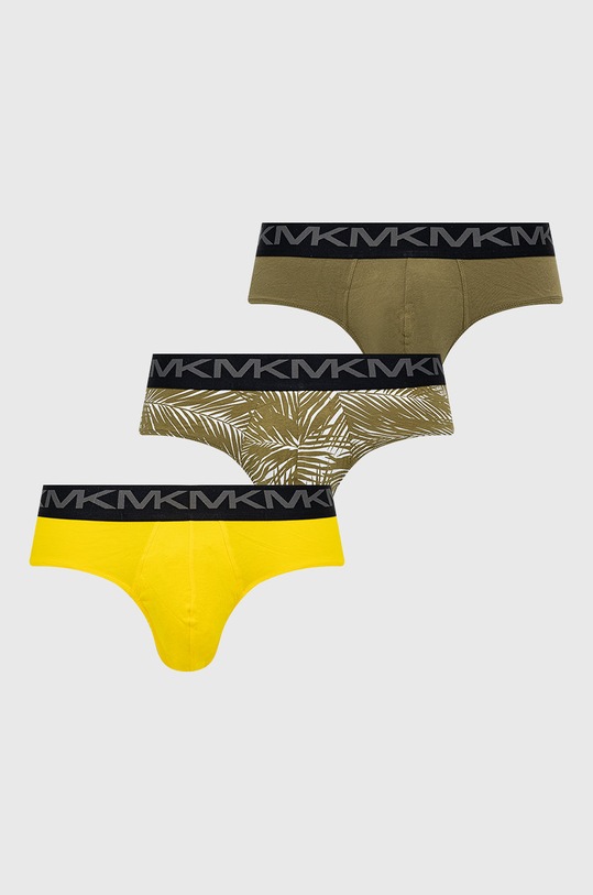 Spodní prádlo MICHAEL Michael Kors (3-pack) hladký zelená 6S21L10033