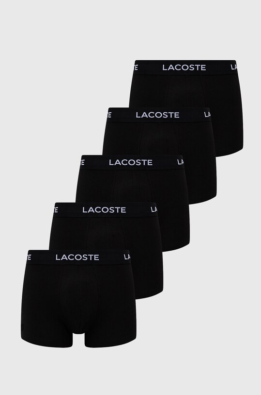 Боксеры Lacoste гладкий чёрный 5H5203