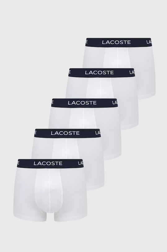 Lacoste boxeri (5-pack) boxeri alb 5H5203