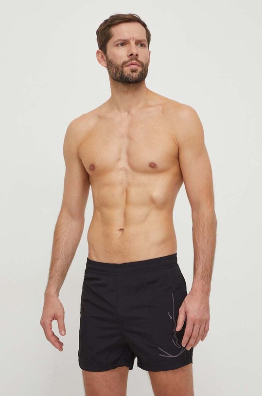 Karl Kani pantaloni scurti de baie negru KMSW01100101