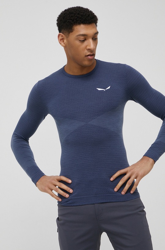 Ισοθερμικό μακρυμάνικο Salewa Zebru πάνω μέρος σκούρο μπλε 00.0000027957