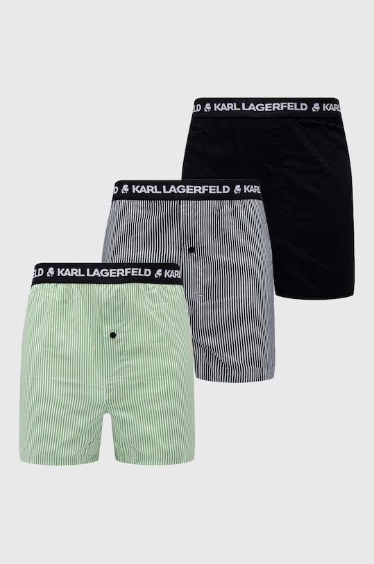 Bavlnené boxerky Karl Lagerfeld bavlna tmavomodrá 221M2134